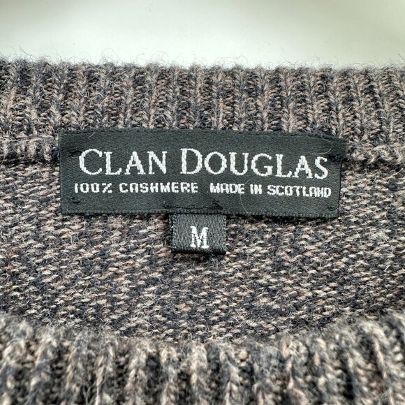 Clan Douglas Mens Argyle Cashmere Long Sleeve Scotland Sweater Medium Sweater - Picture 2 of 6